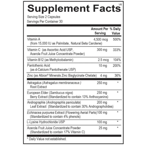 Viracid Immune Support Supplement – Immune Booster Capsules – 60 Count