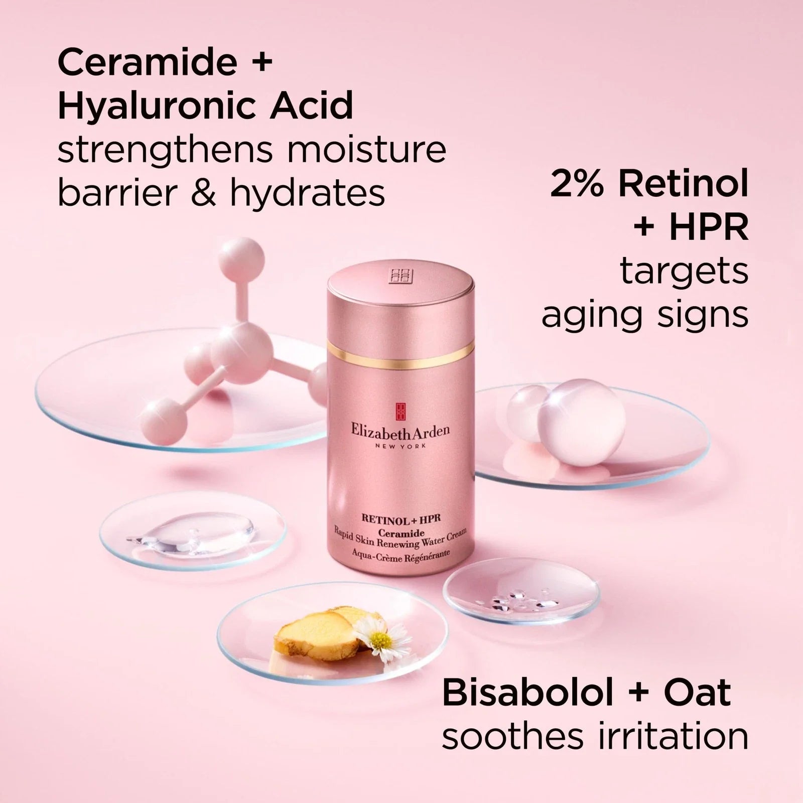 Elizabeth Arden Retinol + HPR Ceramide Rapid Skin Renewing Water Cream Face